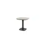 Manolo diningtafel keramiek print antraciet 75x75x75 cm