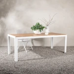 Nohr Tuintafel 'Catheryne' Acaciahout, 200 x 100cm, kleur Wit