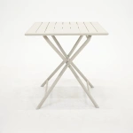 Tuintafel globe 70x70 crème