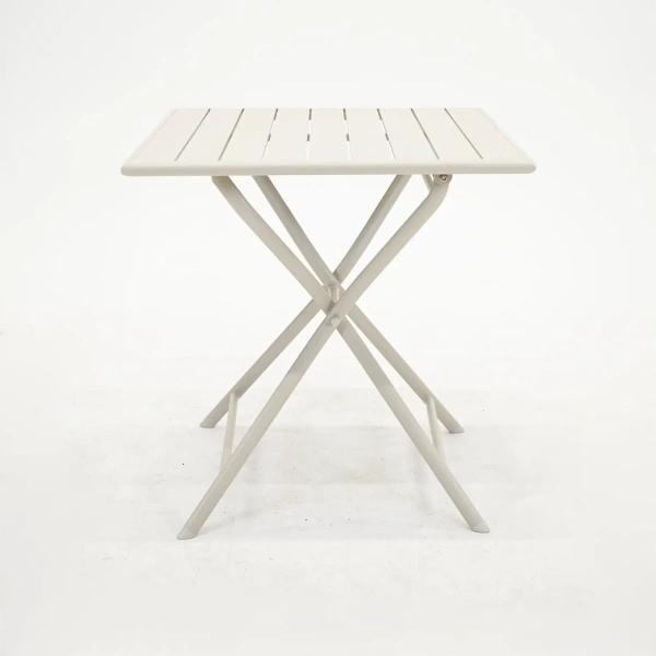 Tuintafel globe 70x70 crème