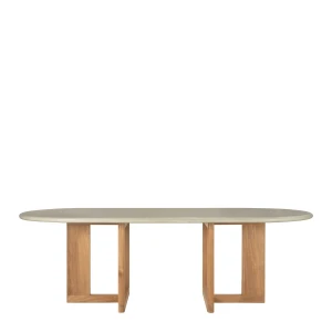 Ethnicraft Trestle Outdoor Eettafel Concrete Teak