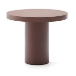 Kave Home Ronde Bistrotafel 'Aiguablava' Beton, 90cm, kleur Terracotta