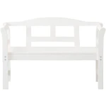 Tuinbank FSC grenen hout 113x40x75cm wit