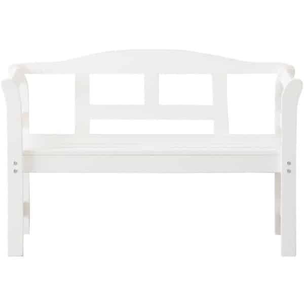 Tuinbank FSC grenen hout 113x40x75cm wit