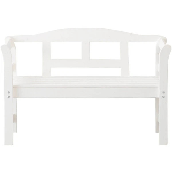 Tuinbank FSC grenen hout 113x40x75cm wit
