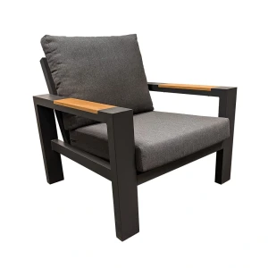 Benton Lounge Tuinstoel - Antraciet Buitengewoon de Boet - Buitengewoon de boet