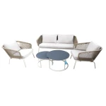 Eagle loungeset oyster incl. natural taupe kussens - Eurofleur aanbieding