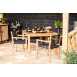 Teak tuintafel vierkant Tuindeco - Tuindeco