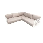 Tobago cornerset oyster incl. zand olefin kussens - Eurofleur aanbieding