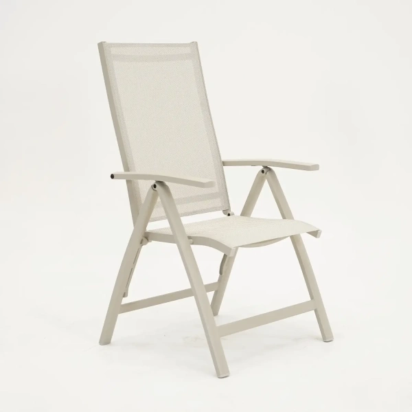 Tuinstoel Primero verstelbaar crème