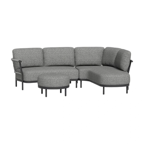 Fresca Loungeset Charcoal - Tierra outdoor