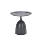 Mioala Bijzettafel Carbon Black dia. 50xH48 cm - Garden impressions