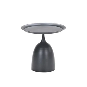 Mioala Bijzettafel Carbon Black dia. 50xH48 cm - Garden impressions
