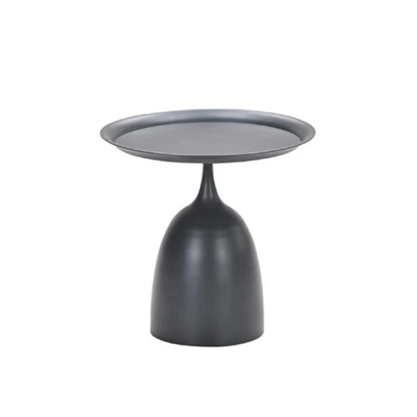 Mioala Bijzettafel Carbon Black dia. 50xH48 cm - Garden impressions