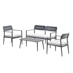 Morella Sofa Loungeset Carbon Black/Valley Sand - Garden impressions