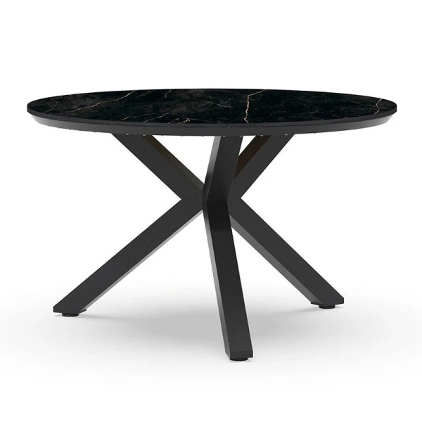 Oblong Tuintafel Marble Charcoal dia. 120 cm - Tierra outdoor