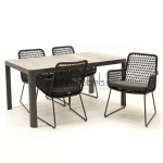 Tuinset Athena met Castilla Negro 160cm tafel | 4 Seasons Outdoor