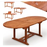Tuintafel Vanamo uittrekbaar Eucalyptus 150-200x100x74cm FSC gecertificeerd