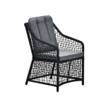 Vasto Dining Tuinstoel Black/Mystic Grey - Garden impressions