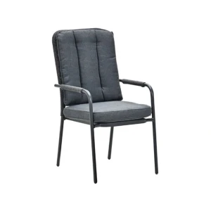 Venice Dining Tuinstoel Carbon Black/Mystic Grey - Garden impressions