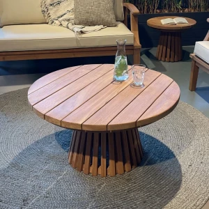 Brix Ronde Salontafel Cindo Teakhout, 80cm - Naturel