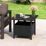 Buiten Bijzettafel met Ø48 cm Parasolgat Tuintafel met 2 Zandzakken Balkontafel