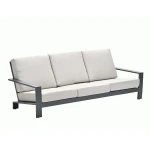 Lincoln 3-zits Loungebank Carbon Black - Garden impressions
