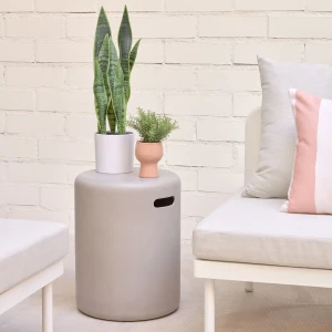 Kave Home Outdoor Bijzettafel 'Taimi' Ø35cm, kleur Grijs