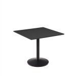 Kave Home Vierkante Bistrotafel 'Esilda' 90 x 90m, kleur Zwart