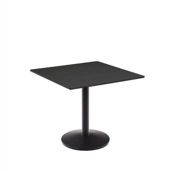 Kave Home Vierkante Bistrotafel 'Esilda' 90 x 90m, kleur Zwart