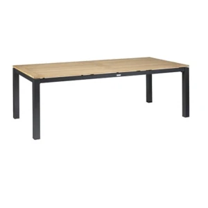 Memphis Tuintafel Teak Antraciet 220x100 cm - Exotan