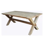 Tuintafel Cross Teak 200x100 - Van der leeden