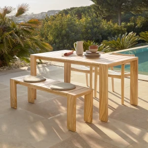 Kave Home Tuintafel 'Victoire' Teakhout, 200 x 100cm