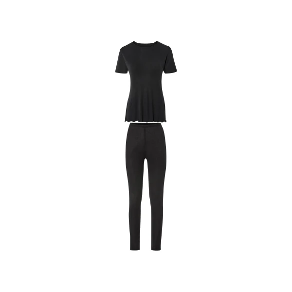 esmara Dames loungeset 2-delig (L (44/46), Zwart)