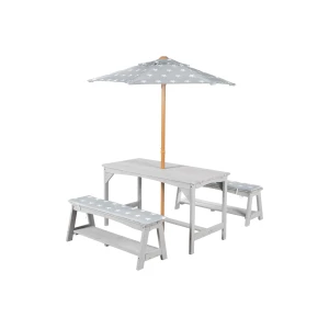 roba Kinder tuinset met parasol (Grijs)