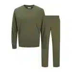 Jack & Jones huispak heren - Loungeset heren - Mannen pyjamapak met lange mouwen