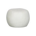 vtwonen Bijzettafel Pebble Betonlook, 50cm - Wit - Rond
