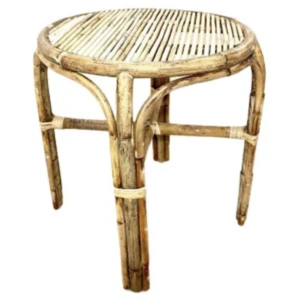 Bijzettafel Rattan dia. 50x45 cm Van der Leeden - Van der leeden