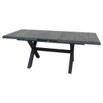 Blue Valley uitschuifbare dining tafel midnight grey L 163 - 203 x D 93 x H 76.5 cm Oosterik Home - Oosterik home