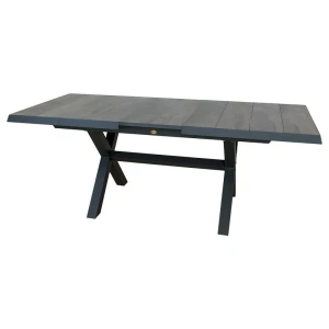 Blue Valley uitschuifbare dining tafel midnight grey L 163 - 203 x D 93 x H 76.5 cm Oosterik Home - Oosterik home