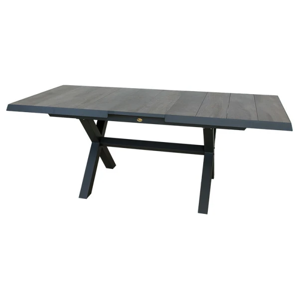 Blue Valley uitschuifbare dining tafel midnight grey L 163 - 203 x D 93 x H 76.5 cm Oosterik Home - Oosterik home