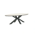 Edison tafel 280x140xH75 cm carbon/light teak