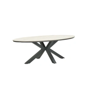 Edison tafel 280x140xH75 cm carbon/light teak
