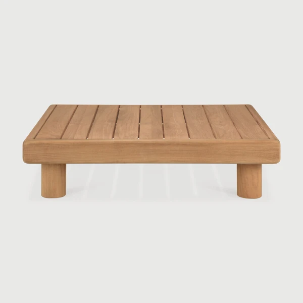Ethnicraft Outdoor Salontafel Monocle Teakhout, 83 x 83cm - Naturel - Vierkant