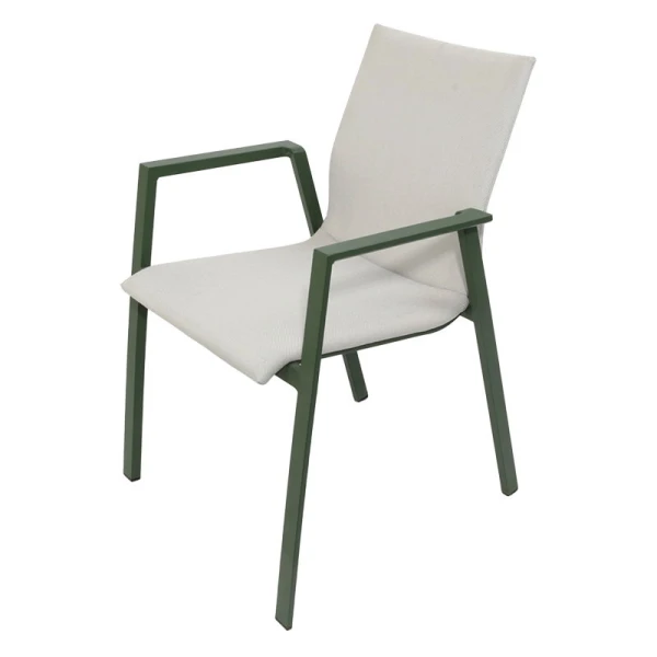 Genesee stapelstoel forest green off white Oosterik Home - Oosterik home