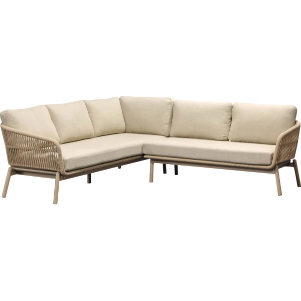 Goossens Loungeset Sorrento bruin, buitenstof,