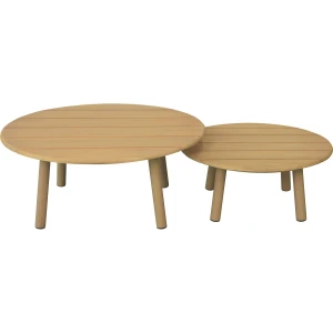Goossens Salontafel Voor Buiten Bari, Salontafel 60 cm rond