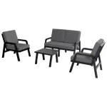 Hartman Eden loungeset 2-zits bank met 2 loungestoelen en 1 tafel 60 x 60
