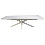 Hillsdale uitschuifbare dining tafel sunny creme B 200 - 260 x D 100 x H 75 cm Oosterik Home - Oosterik home
