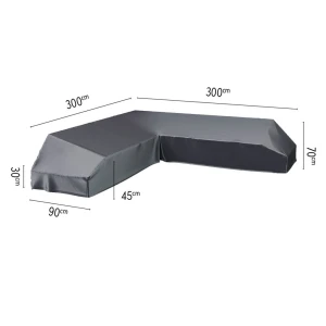Loungeset platformhoes 300x300x90xH30/45/70 cm AeroCover - Aerocover